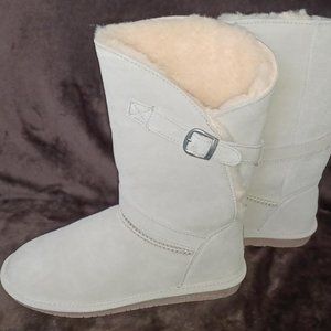 Bearpaw Light Grey Suede Boots - NWT